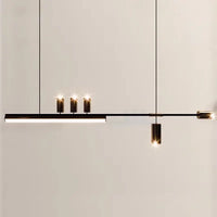 suspension led style nordique longue pour table cuisine bar