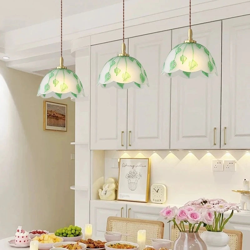 lustre européen en verre pour éclairage décoratif intérieur - vue 3 sur 7