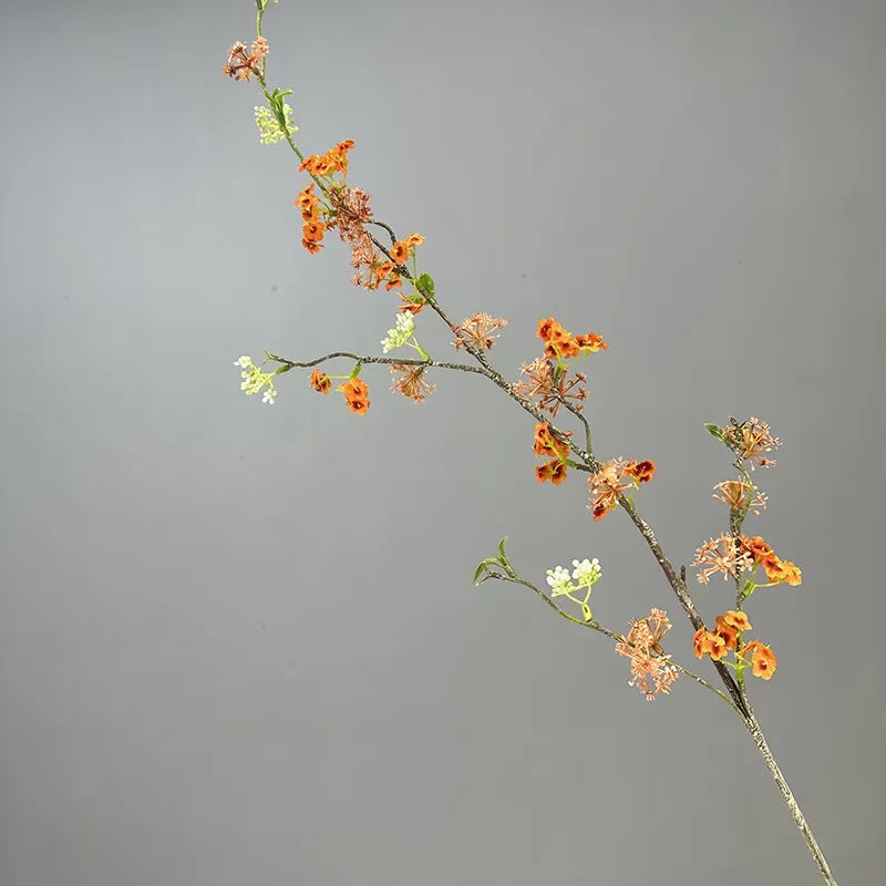 décoration de table en fleurs artificielles et saule neige - vue 8 sur 10