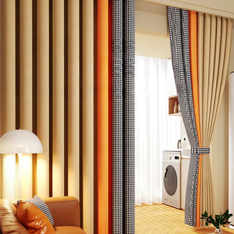 Rideau occultant moderne minimaliste pour salon et chambre