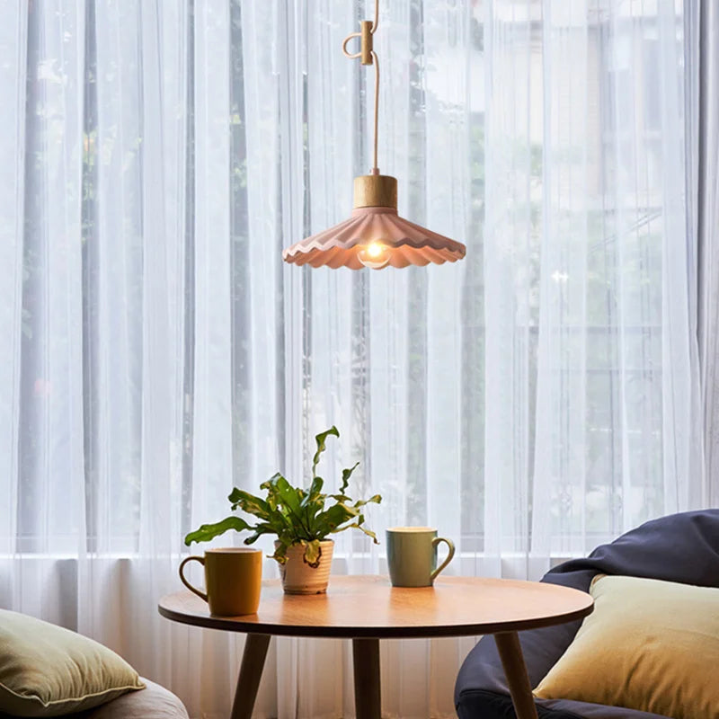 suspension moderne style nordique luminaire coloré macaron - vue 7 sur 11