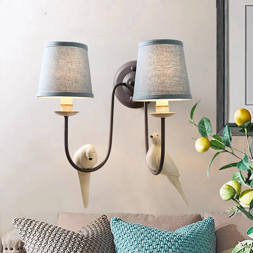 suspension vintage nordique design oiseau pour restaurant café - vue 6 sur 6