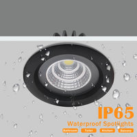 Spot IP65 LED étanche Downlight encastré salle de bain Anti-buée cuisine salle de douche hôtel salle de douche éclairage