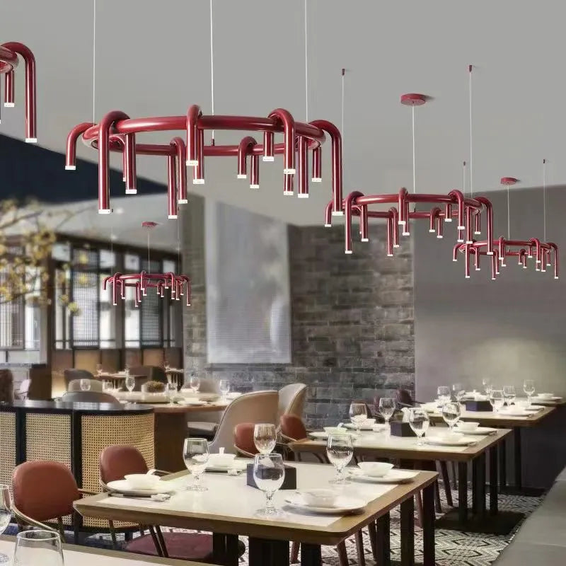 Lustre moderne nordique salon restaurant