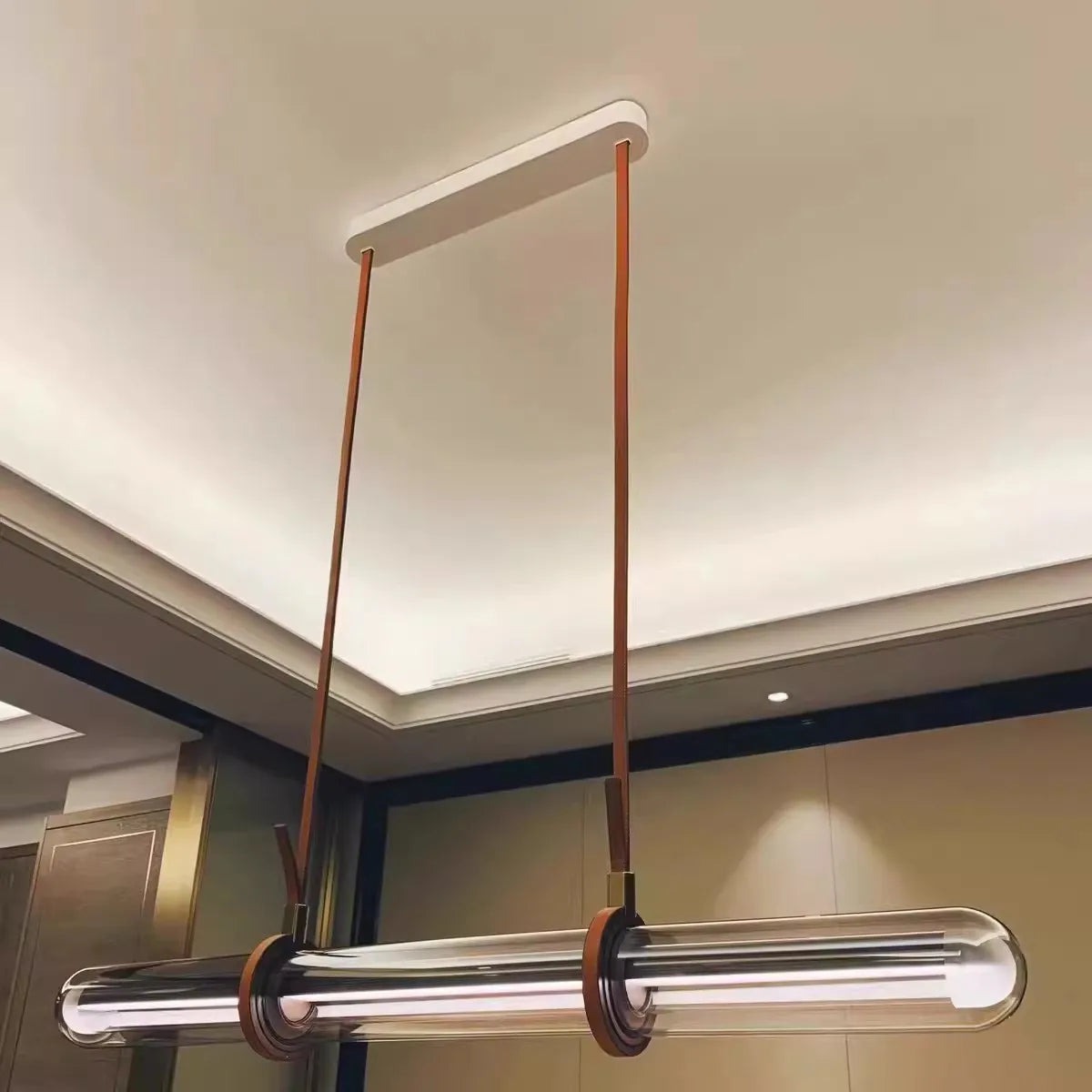suspension en verre stylée pour bureau et restaurant - vue 5 sur 7