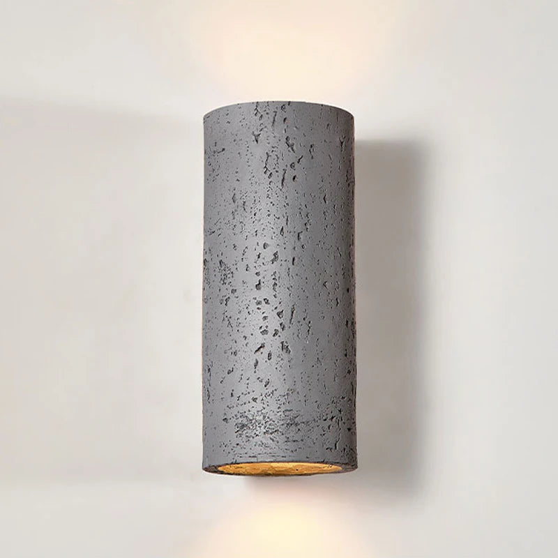 applique murale led en ciment style nostalgique décoration rétro wabi sabi - vue 5 sur 11