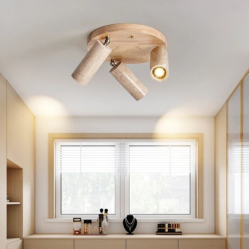 plafonnier led japonais style vintage pour intérieur et extérieur - vue 3 sur 8