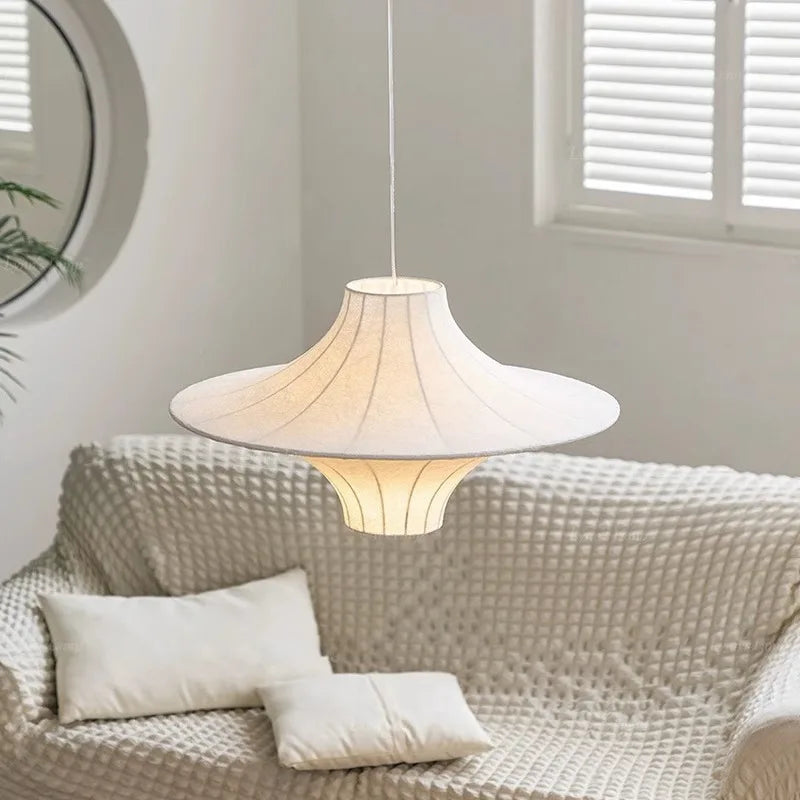 suspension en soie wabi sabi style minimaliste pour intérieur moderne - vue 3 sur 8