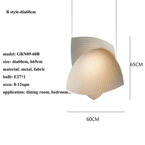 suspension en tissu nordique wabi sabi pour décoration intérieure élégante