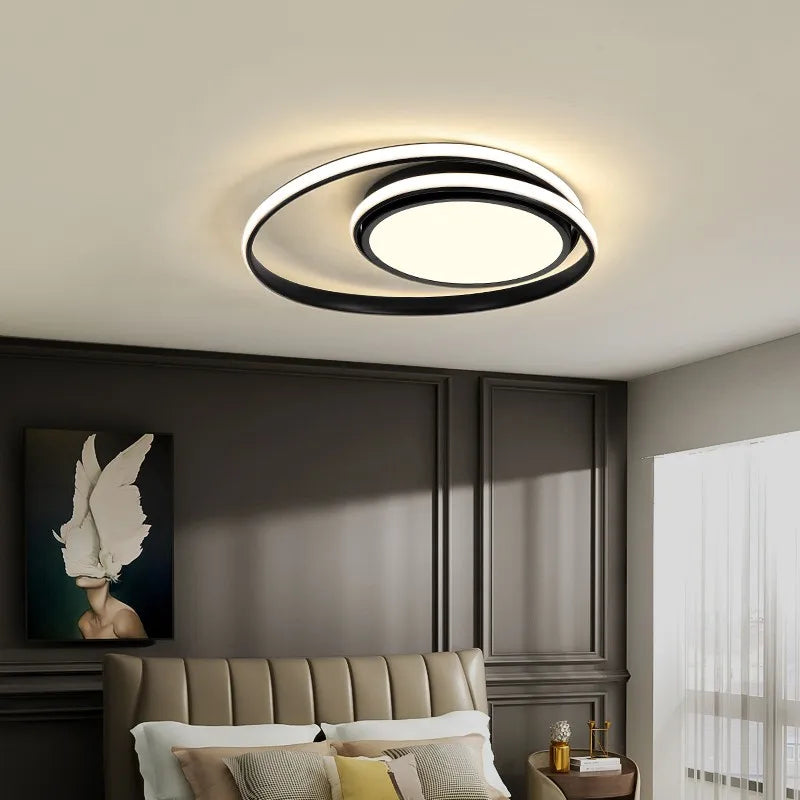 plafonniers led modernes pour éclairage intérieur décoratif - vue 7 sur 16