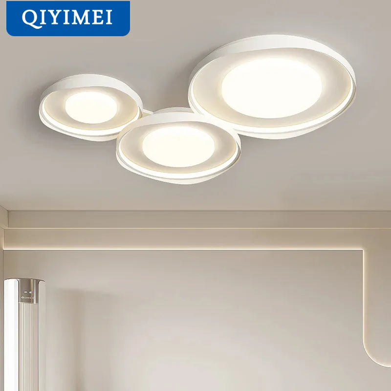 Plafonnier circulaire moderne en fer pour éclairage intérieur