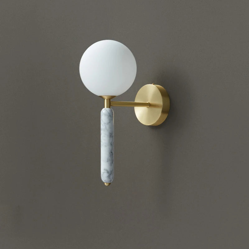 Lampe de chevet en marbre vert italien - vue 4 sur 9