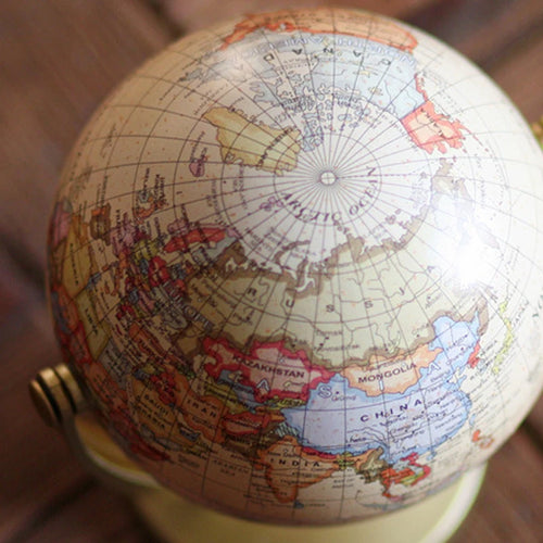 globe terrestre rétro pour enfants apprentissage géographie décoration créative - vue 7 sur 7