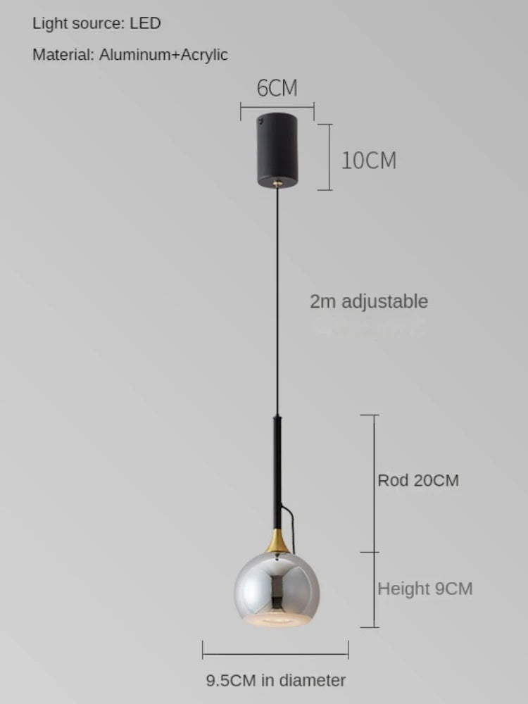 lampe de chevet moderne à aspiration magnétique réglable - vue 8 sur 9