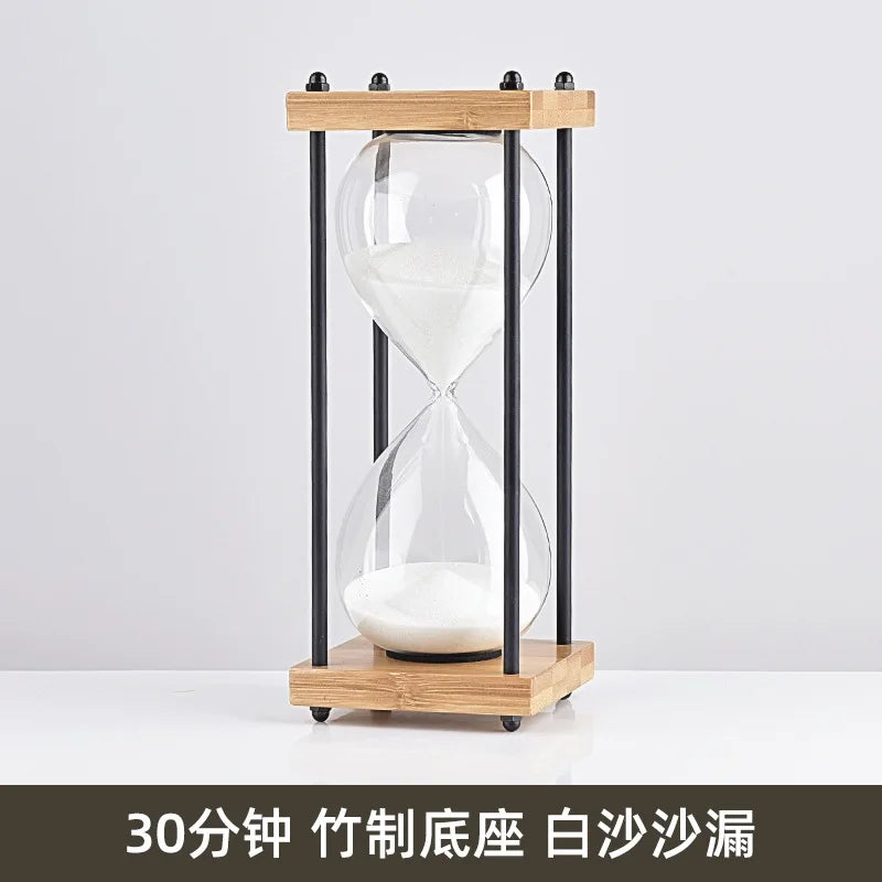 sablier en verre antichute pour enfants 30 minutes style rétro - vue 10 sur 17
