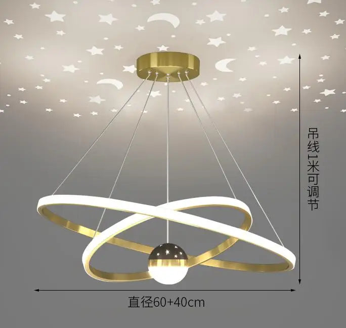suspension design ronde en led pour décoration moderne - vue 7 sur 12