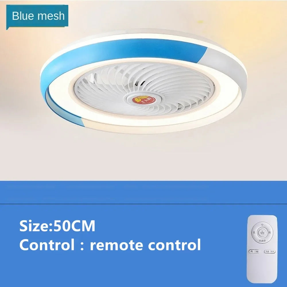ventilateur de plafond intelligent bluetooth avec lumière télécommande - vue 9 sur 16