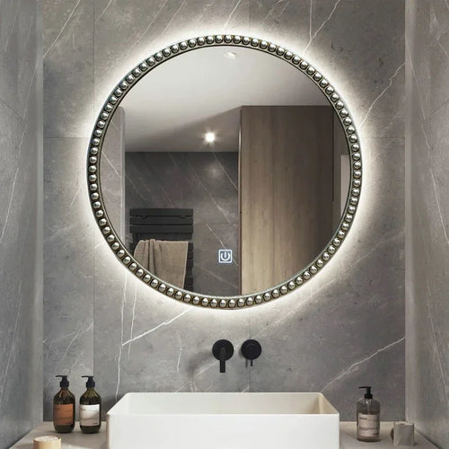 miroirs décoratifs ovales en macramé pour décoration murale - vue 7 sur 13