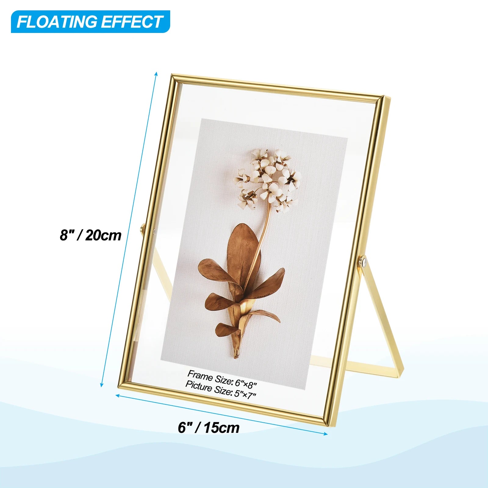 lot de 2 cadres photo en métal et verre pour décoration - vue 17 sur 22