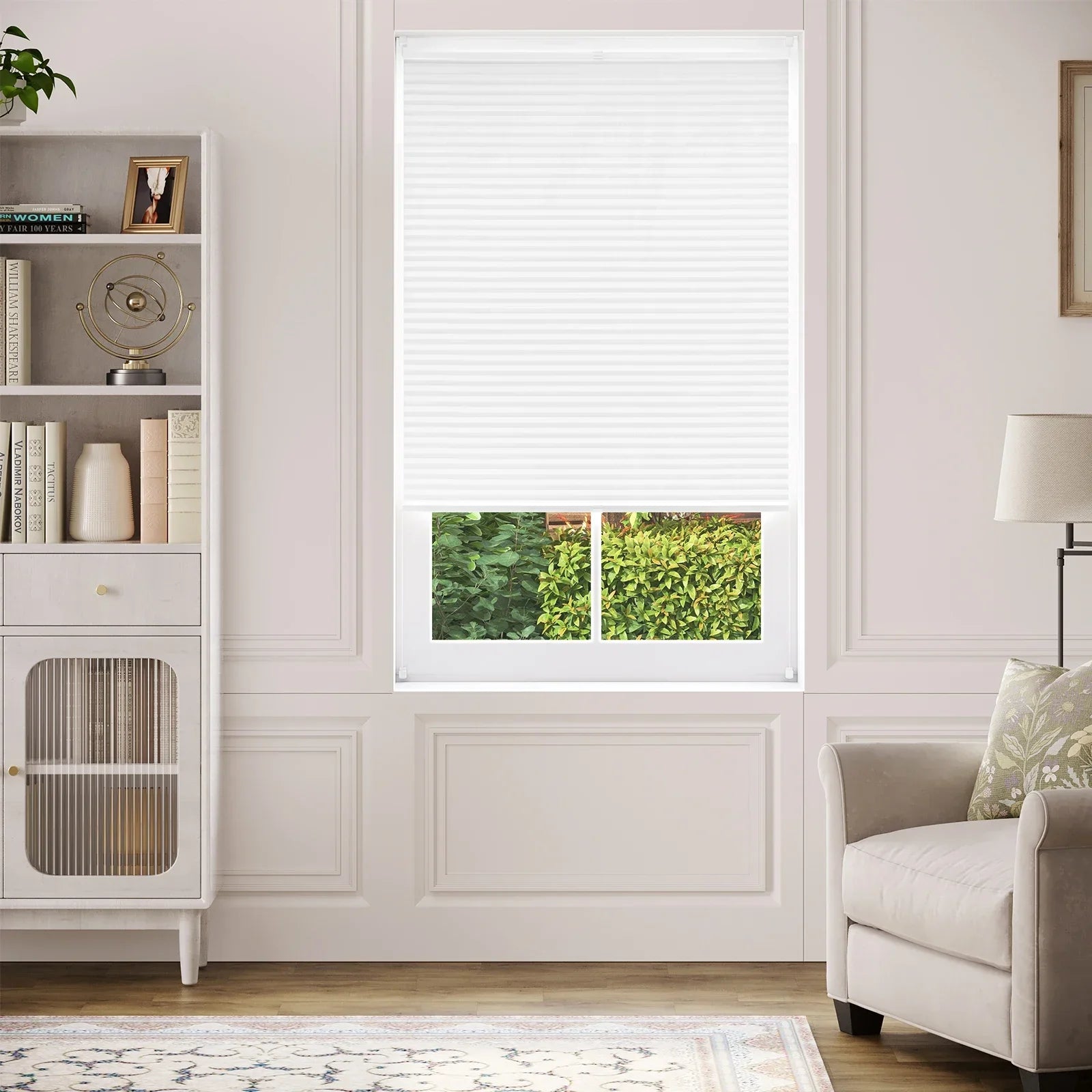 Store plissé sans perçage protection solaire fenêtre intérieur - vue 5 sur 6