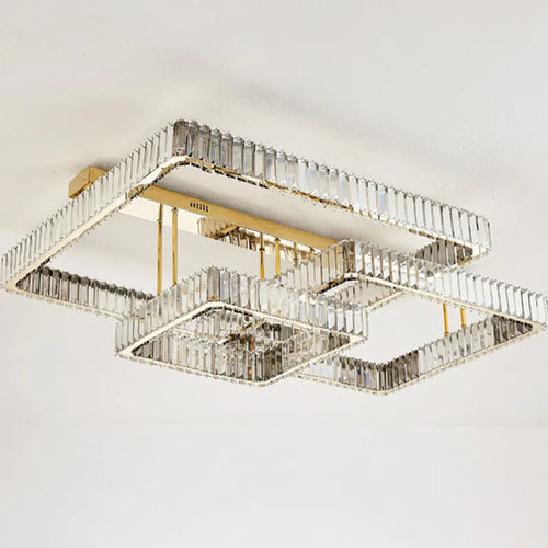 Plafonniers Led modernes à intensité variable pour salon Lustre cristal plafonnier chambre luxe plafonniers luminaires - vue 2 sur 11
