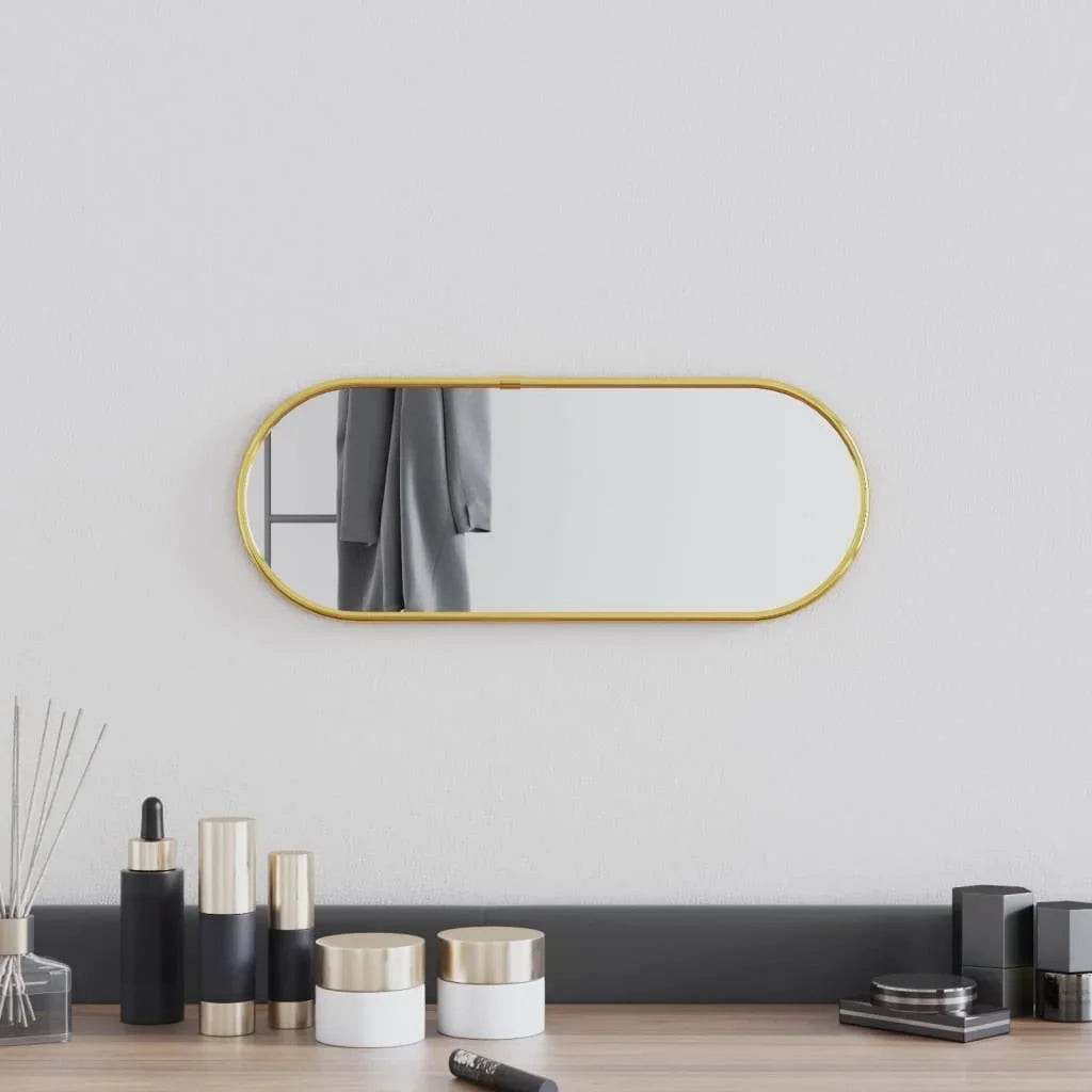 miroir mural ovale doré pour décoration intérieure élégante - vue 8 sur 7