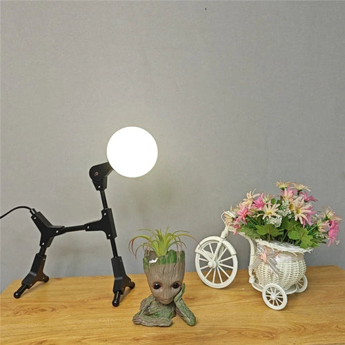lampe de sol art abstrait animaux fer décoration nordique - vue 5 sur 7
