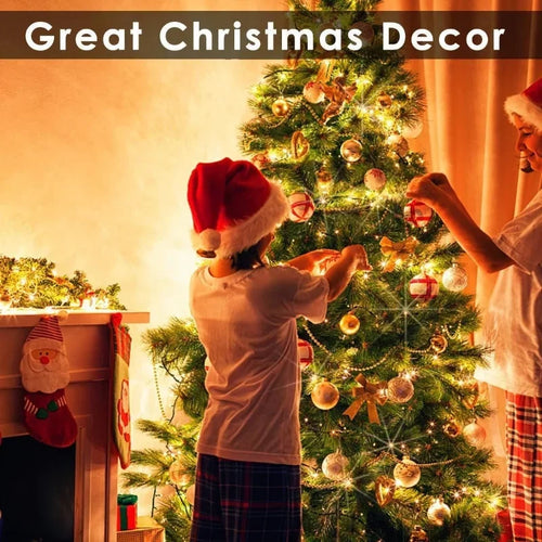 guirlande lumineuse led en fil de cuivre pour décorations festives
