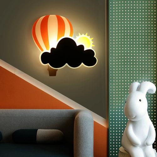 applique nuage airballons chaud enfants chevet déco écolematernelle