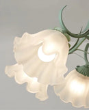 lustre à fleurs médiéval style nordique pour intérieur élégant