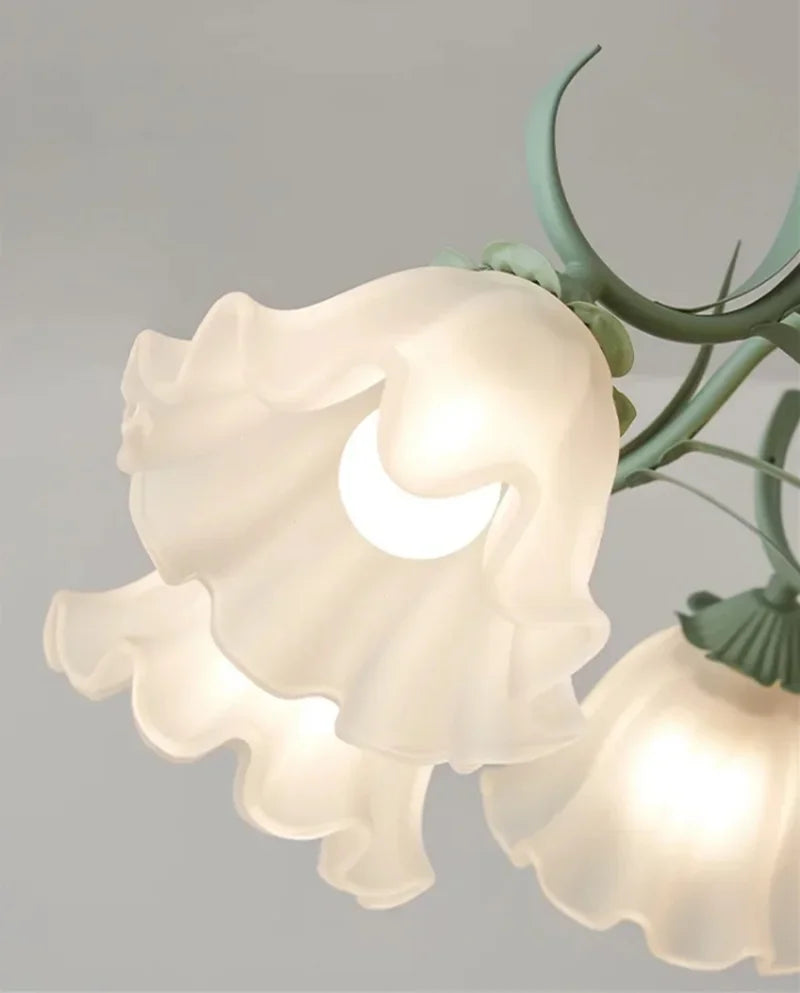 lustre à fleurs médiéval style nordique pour intérieur élégant - vue 7 sur 12