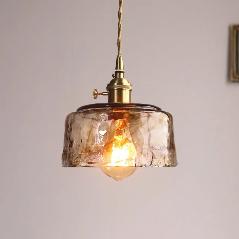 lustre en verre rétro nordique pour café et restaurant - vue 6 sur 10