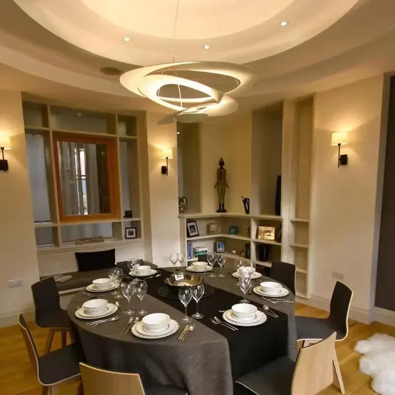 suspension design en métal pour un éclairage moderne - vue 5 sur 6