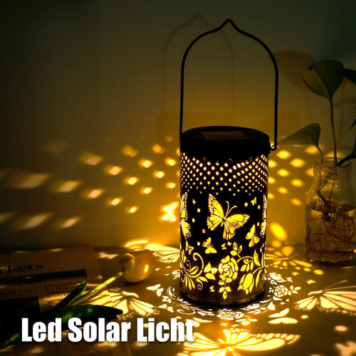 lampe solaire rétro pour jardin et décoration extérieure - vue 6 sur 6