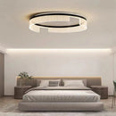 plafonnier led moderne rond en métal et acrylique pour intérieur