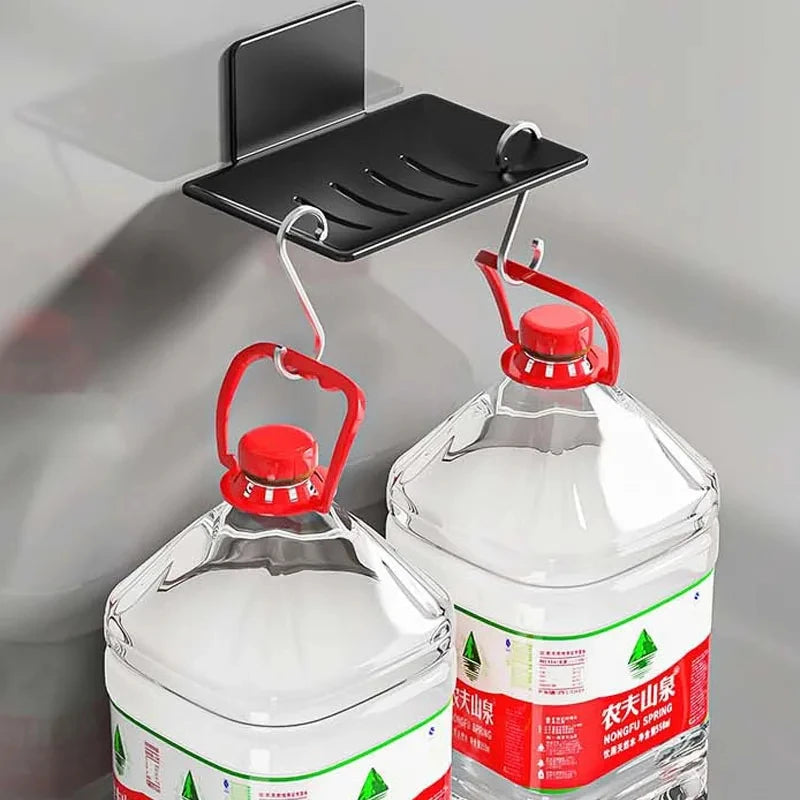 porte-savon mural en aluminium pour rangement pratique et moderne - vue 4 sur 9