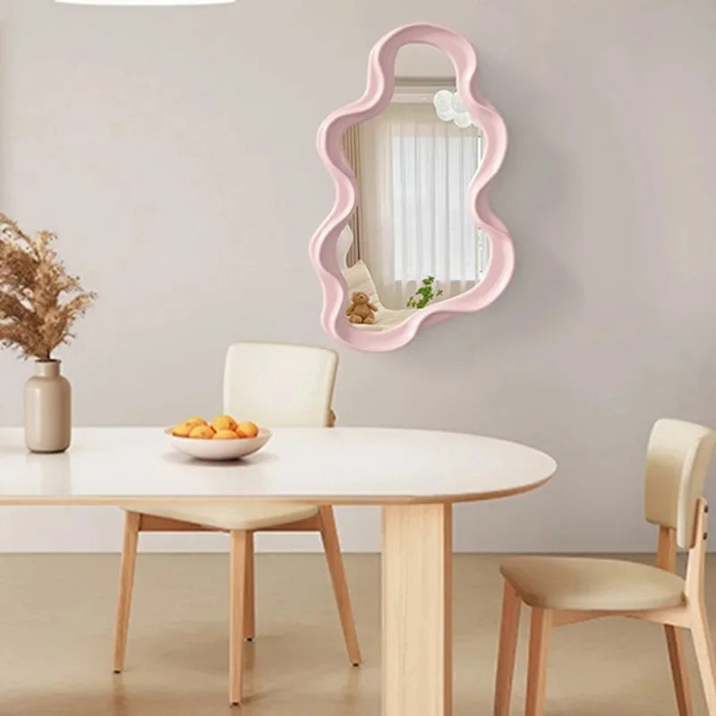 miroir nuage kawaii sur pied pour maquillage et décoration - vue 4 sur 12