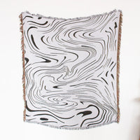 Plaid bohème motifs paysage style pastoral salon chambre