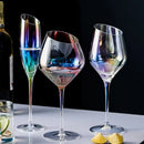 Verres champagne biseautés style nordique effet changeant