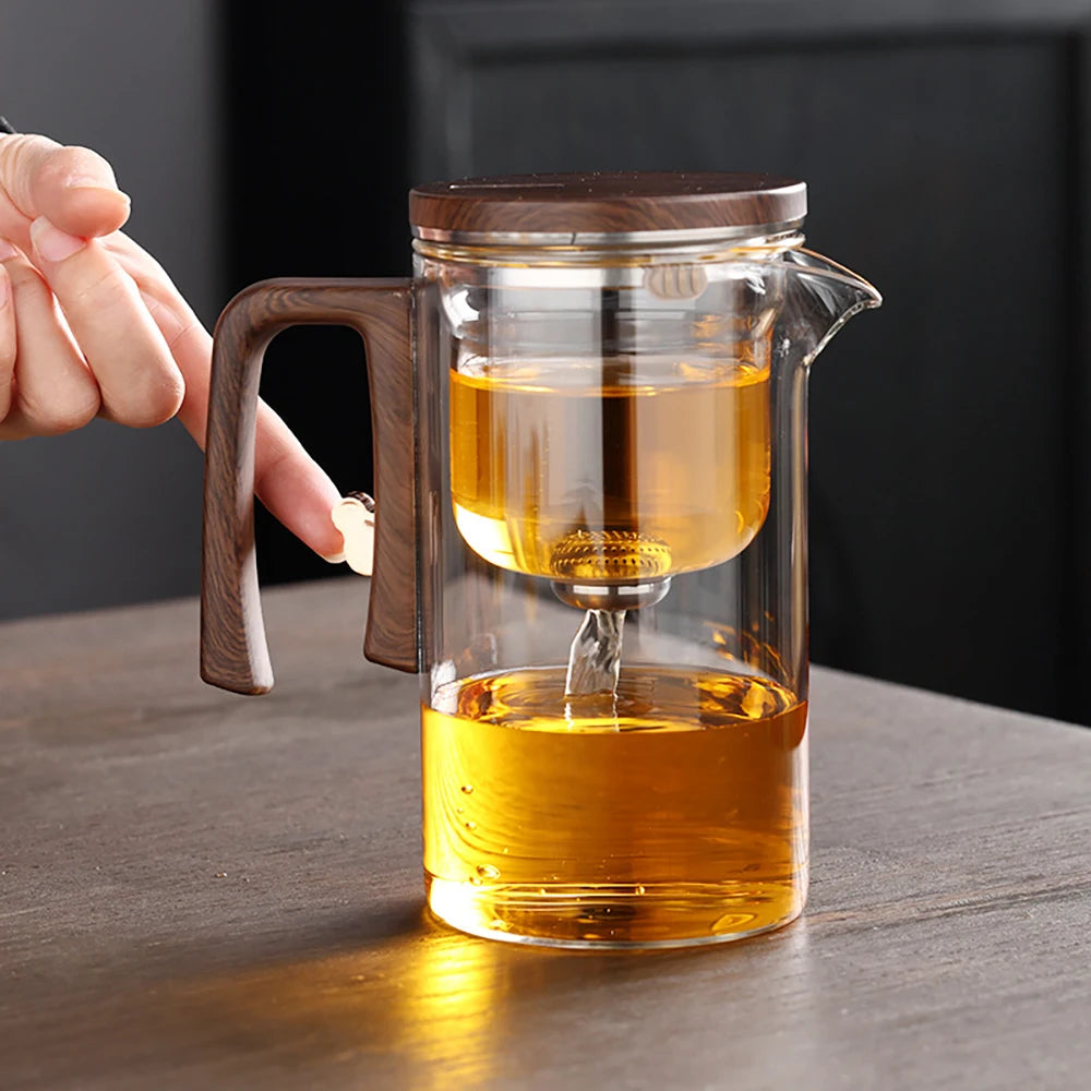 Theiere en verre avec infuseur filtre 520ml720ml - vue 3 sur 6
