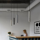 Suspension Terrazzo Bar Ciment Minimaliste Salle à manger Chambre Chevet Longue Bande Style Industriel Lampes À Tête Unique
