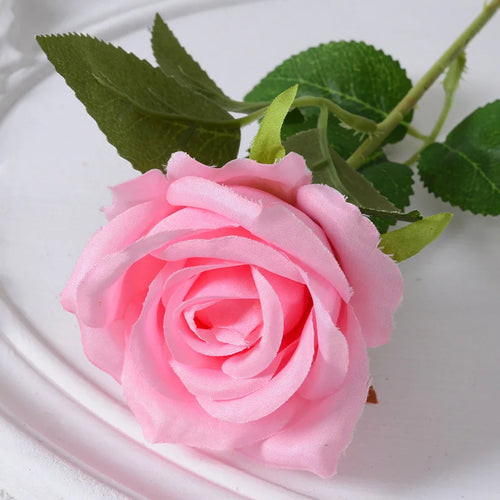 rose artificielle en soie pour décoration de mariage et événements - vue 24 sur 28