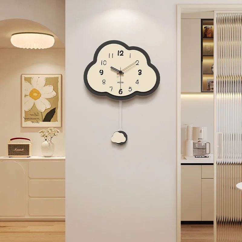 horloge nuage rétro créative décoration simple et légère - vue 4 sur 7