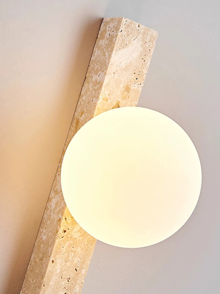 Longue applique LED rétro pierre chambre lampe de chevet Style crème éclairage d'ambiance pour escalier salon décoration de la maison - vue 5 sur 11