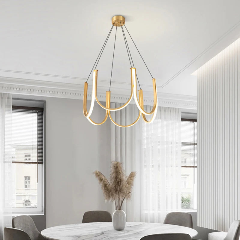 lustre led moderne créatif décoratif pour diverses utilisations