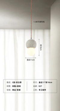 suspension wabi-sabi design nordique luminaire créatif pour intérieur