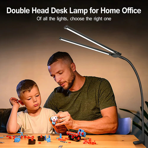 lampe de bureau led pliable à clip protection des yeux 3 modes 10 intensités - vue 7 sur 10