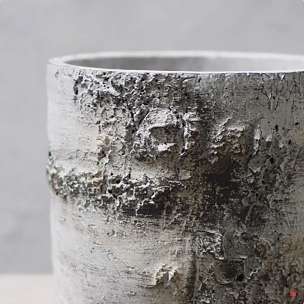 moule en silicone rétro pour pot de fleurs en ciment - vue 6 sur 9