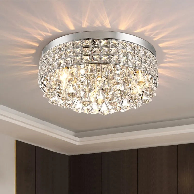plafonnier en cristal design nordique moderne pour intérieur élégant - vue 3 sur 8