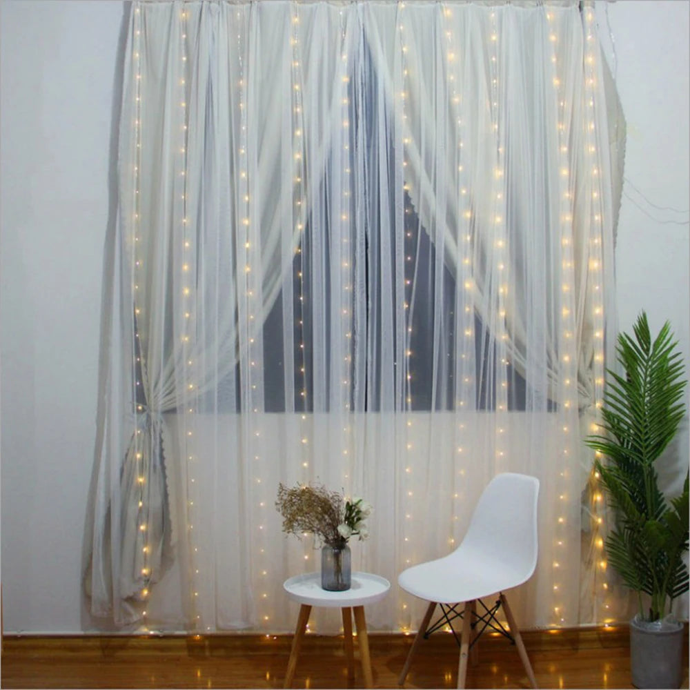 guirlande lumineuse led à piles pour décorations festives et mariage - vue 5 sur 10